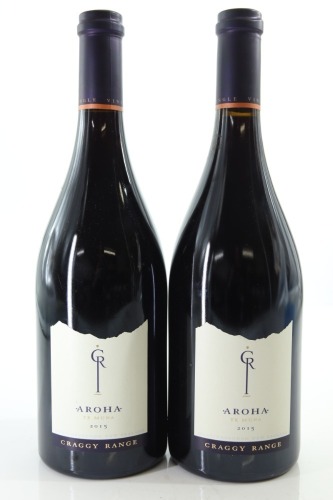 (2) 2015 Craggy Range Aroha Pinot Noir, Martinborough [JR17]