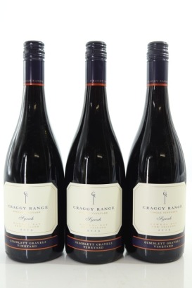 (3) 2019 Craggy Range Syrah, Gimblett Gravels