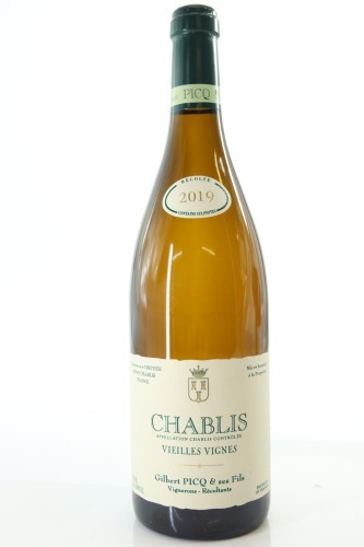 (1) 2019 Gilbert Picq et ses Fils Chablis Vieilles Vignes, Burgundy