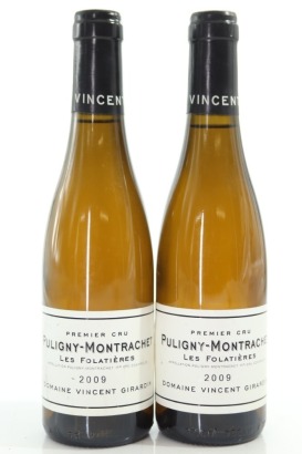 (2) 2009 Vincent Girardin Les Folatieres, Puligny-Montrachet Premier Cru, 375ml