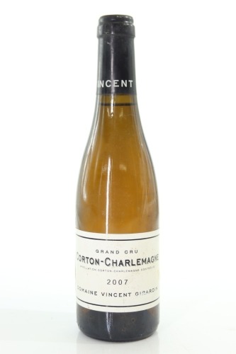 (1) 2007 Vincent Girardin Corton-Charlemagne Grand Cru, Cote de Beaune, 375ml [JR16.5] (STOL)