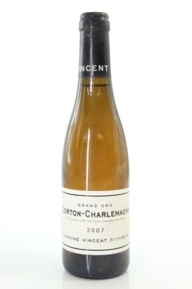 (1) 2007 Vincent Girardin Corton-Charlemagne Grand Cru, Cote de Beaune, 375ml [JR16.5] (STOL)