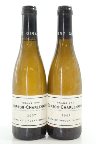 (2) 2007 Vincent Girardin Corton-Charlemagne Grand Cru, Cote de Beaune, 375ml [JR16.5]