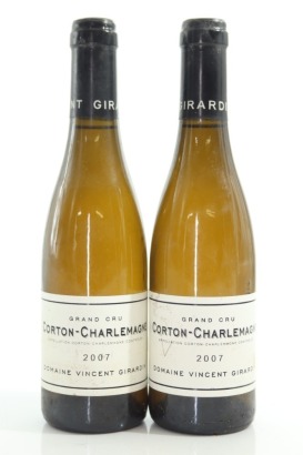(2) 2007 Vincent Girardin Corton-Charlemagne Grand Cru, Cote de Beaune, 375ml [JR16.5]