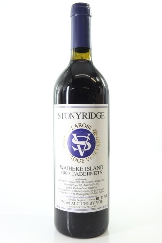 (1) 1999 Stonyridge Vineyard Larose, Waiheke Island