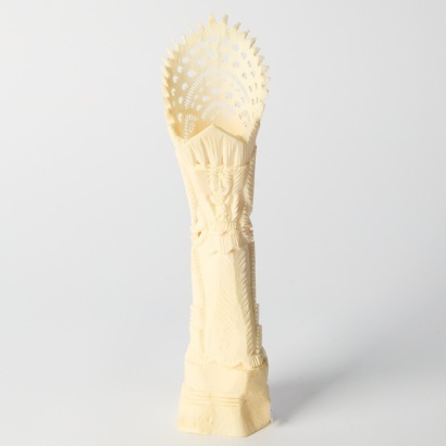 A Vintage Hand-Carved Bone Balinese Totem Sculpture