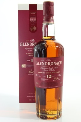 (1) Glendronach Original 12 Year Old Sherry Cask Single Malt Scotch Whisky, Highlands