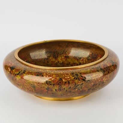 A Chinese 20 Century Cloisonne Enamel Large Waterpot