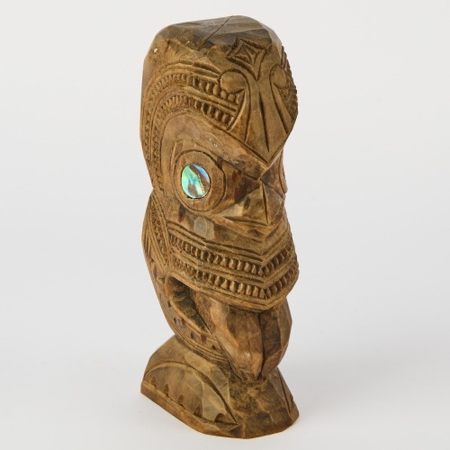 A Maori Tekoteko Carving