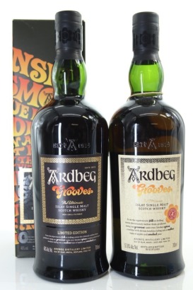 (1) Ardbeg Grooves Committee 2018 Release (51.6% ABV) & Grooves Limited Edition Release (46% ABV) Single Malt Scotch Whsiky, 2 Bottles Sold as One Lot