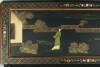 A Black Lacquer Bureau Bookcase - 4