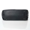 Tod's, Black Grained Leather Tote Bag - 3