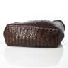 Dragon Diffusion, Dark Brown Woven Leather Nantucket Tote Bag - 3