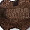 Dragon Diffusion, Dark Brown Woven Leather Nantucket Tote Bag - 4