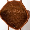 Dragon Diffusion, Beige Brown Woven Leather Mini Tote Bag - 4