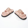 Herm&eacute;s, Pink Suede Extra Sandal, Size 35