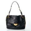 Prada, Black Leather Shoulder Bag
