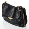 Prada, Black Leather Shoulder Bag - 2