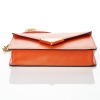 Prada, Orange Saffiano Leather Envelope Flap Chain Shoulder Bag - 3