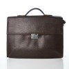 Loewe, Brown Textured Leather Briefcase