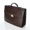 Loewe, Brown Textured Leather Briefcase - 2