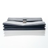 Prada, Dark Navy Saffiano Briefcase - 3