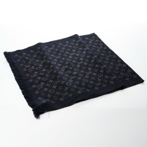 Louis Vuitton, Cashmere Blend, Black Metallic Shawl