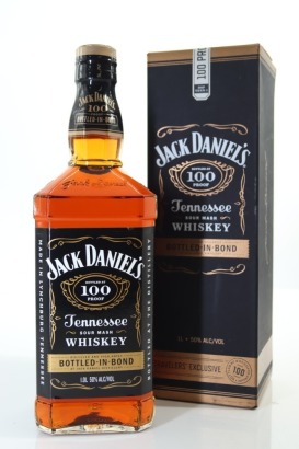 (1) Jack Daniel's Bottled in Bond 100 Proof Sour Mash Whiskey, Tennessee, 1000ml, 50% ABV (GB) (Travellers' Exclusive)