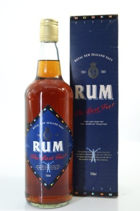 (1) Royal New Zealand Navy "The Last Tot!" 50 Years 1941-1991 Commemorative Rum, 750ml, 54.3% ABV (Including Remaining Rum Stock of the 1990 Cessation of Naval Rum Issue)