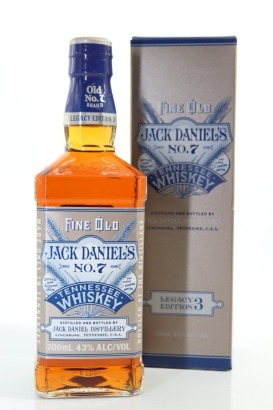 (1) Jack Daniel's Legacy Edition 3 Old No. 7 Brand Sour Mash Whiskey, Tennessee, 43% ABV (GB)