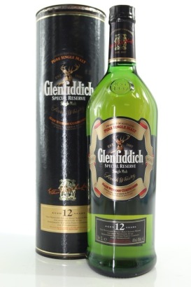 (1) Glenfiddich Special Reserve 12 Year Old Single Malt Scotch Whisky, 1000ml, 40% ABV, Circa. 1990's-Early 2000's (GB)