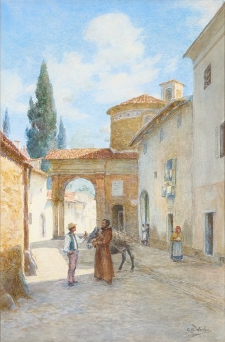 CHARLES WORSLEY untitled (a street in Gava, Lombardy)