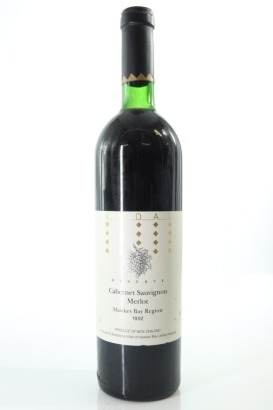 (1) 1992 Vidal Reserve Cabernet Sauvignon - Merlot, Gimblett Gravels