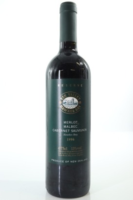 (1) 1996 Esk Valley Reserve Merlot - Malbec - Cabernet, Hawke's Bay