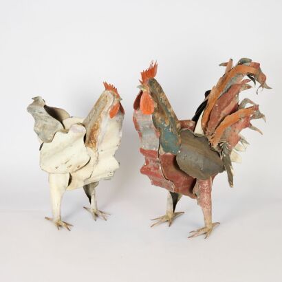 JEFF THOMSON Red Rooster, White Hen