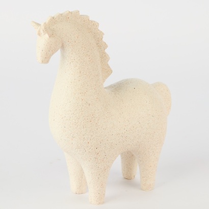 A Contemporary Minimalist Horse Table Feature