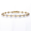 18ct Yellow Gold, 1.15ct Diamond Tennis Bracelet, Hartfields