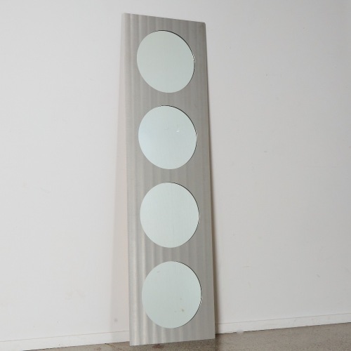 A Relish Mirror with Metal Detailing