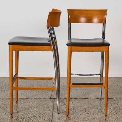 A Pair of Vintage Potocco Bar Stools