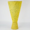 A Yellow Peter Collis Egyptian Paste Floor Pot