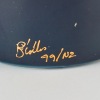 A Peter Collis Blue and Gold Leaf Vase - 2
