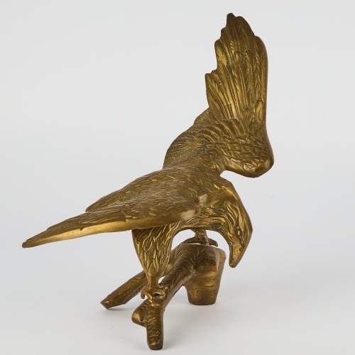 A Brass Eagle Sculpture