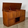 A Mid Century Brutalist Record Cabinet and Sideboard - 2