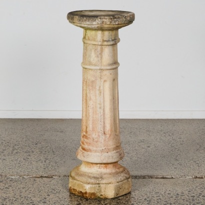 A Vintage Concrete Pedestal