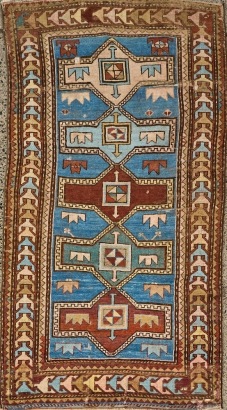 A Semi-Antique Hand Knotted Wool Turkish Rug
