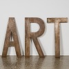 Three Large Metal Letters ART