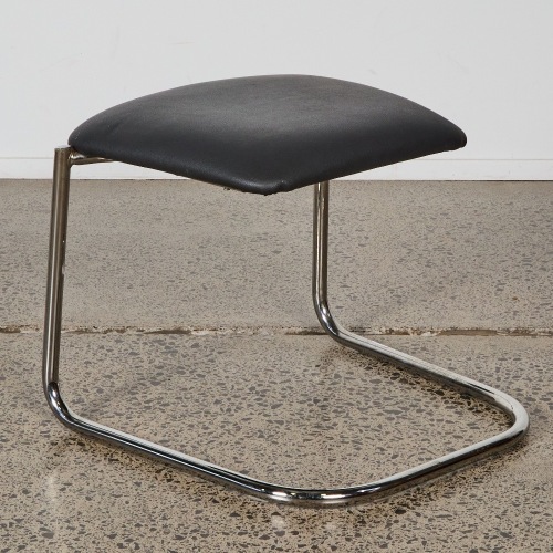 An Italian made Bauhaus Style Cantilever Stool