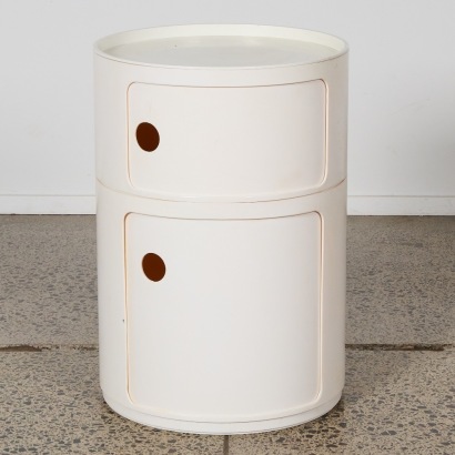 A Cream Componibili style storage/bedside table