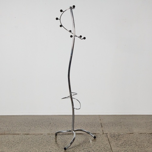A Modernist Sputnik Chrome Coat Stand