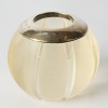 An Antique Sterling Silver Ribbed Glass Match Striker Vesta B'ham 1901